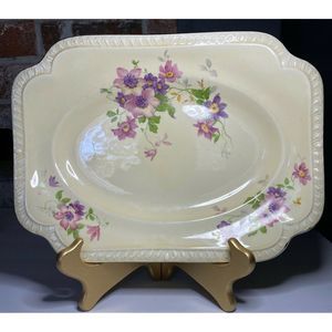 Salem Heirloom Floral Archway Square Platter